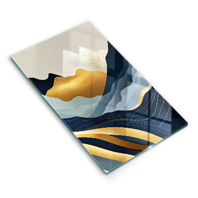 Chopping board glass Abstract mountains