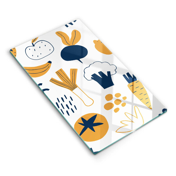 Chopping board glass Food illustration