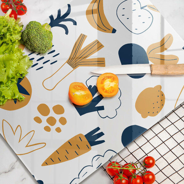 Chopping board glass Food illustration