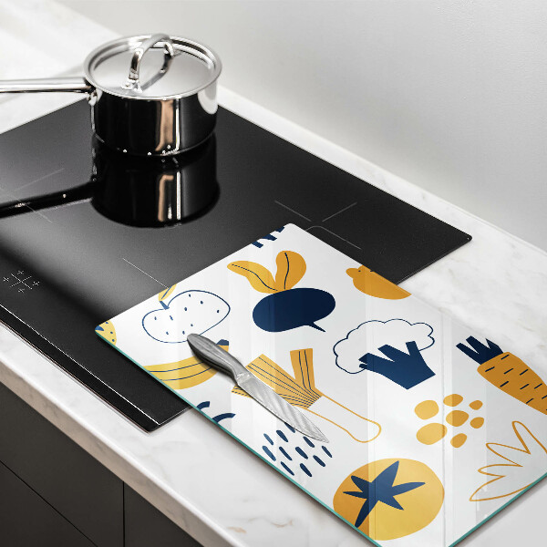 Chopping board glass Food illustration