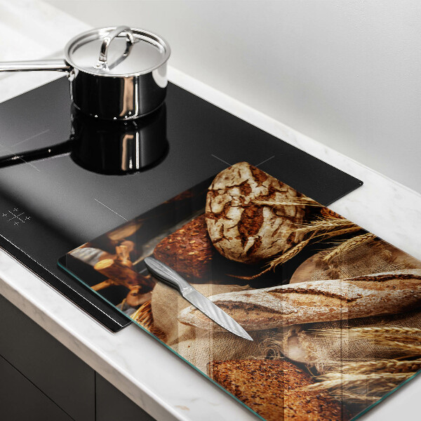 Chopping board glass Bread