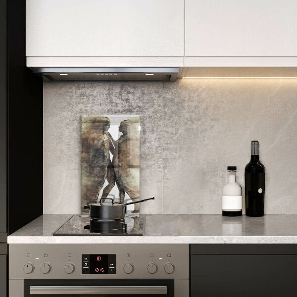 Chopping board glass Bodies of people in love