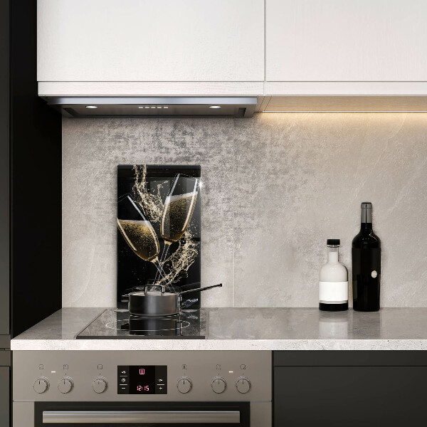 Chopping board glass Champagne glasses