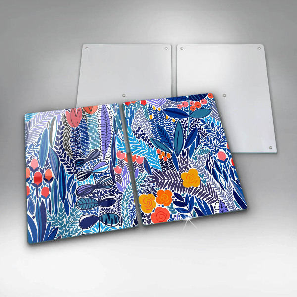 Glass chopping board Painted meadow