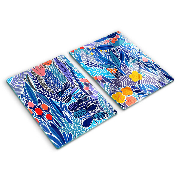 Glass chopping board Painted meadow