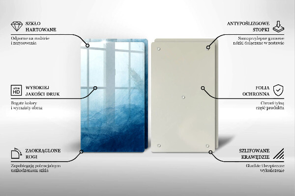 Glass chopping board Abstract background