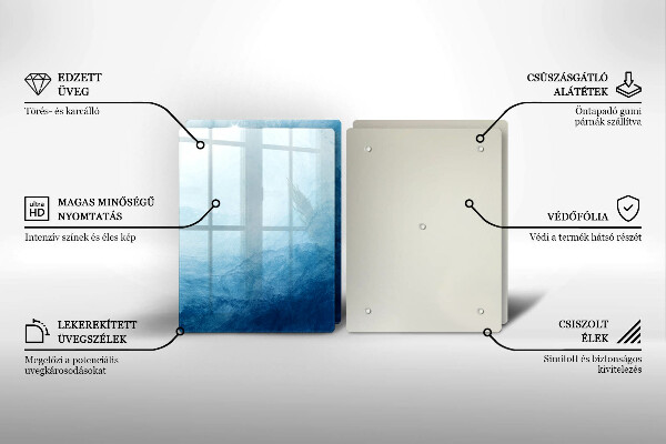 Glass chopping board Abstract background