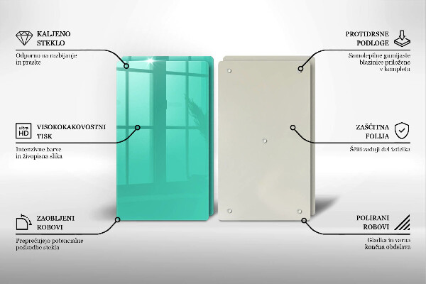 Chopping board Green color