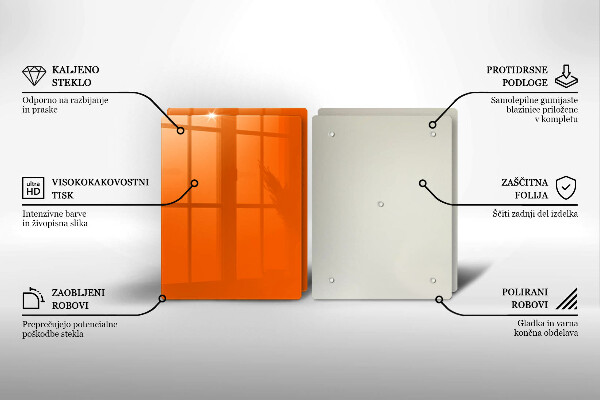 Chopping board Orange color