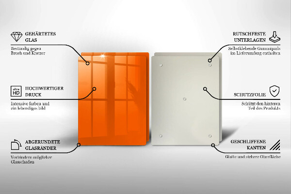 Chopping board Orange color