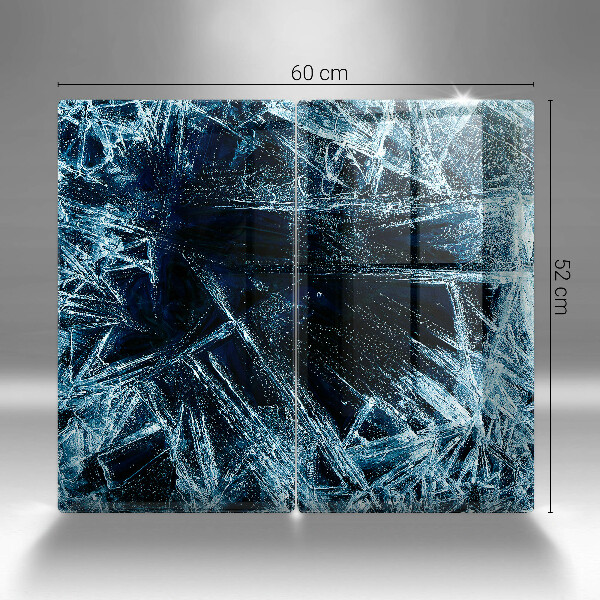 Glass chopping board Sharp ice structure