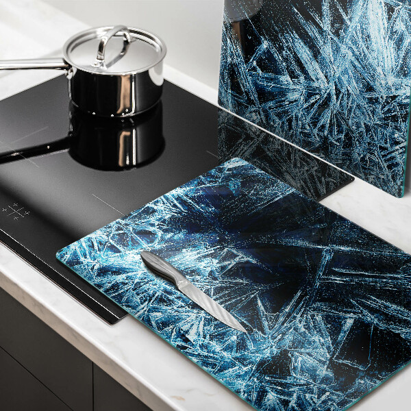Glass chopping board Sharp ice structure