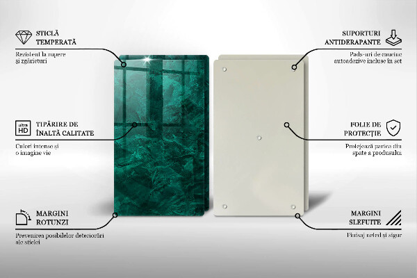 Glass chopping board Stone background texture