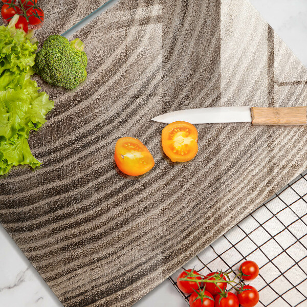 Glass chopping board Wood grain