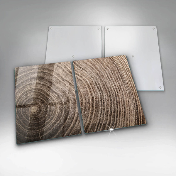 Glass chopping board Wood grain