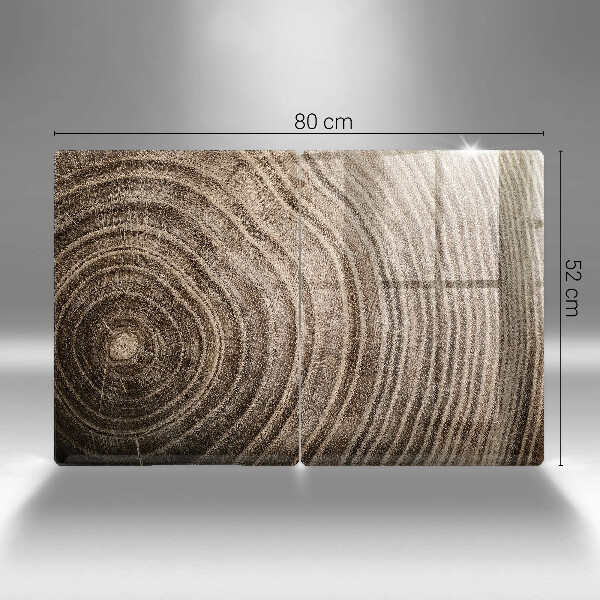 Glass chopping board Wood grain