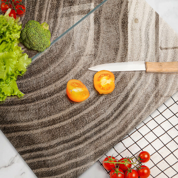 Glass chopping board Wood grain