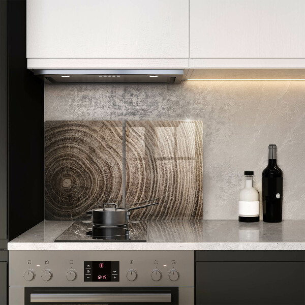 Glass chopping board Wood grain