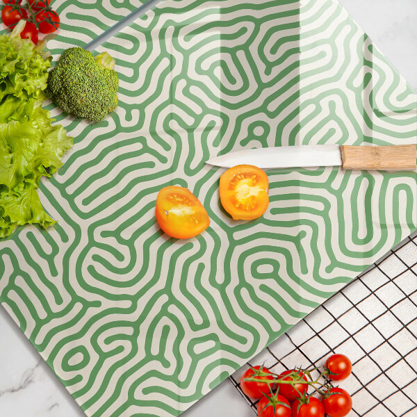 Glass chopping board Abstraction lines