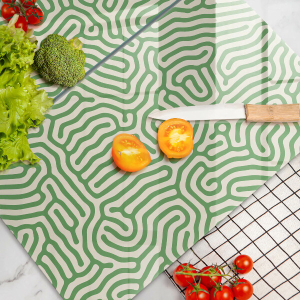 Glass chopping board Abstraction lines