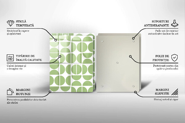 Glass chopping board Boho shapes