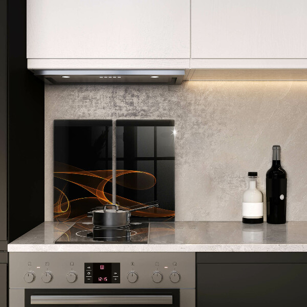 Glass chopping board Abstract lines