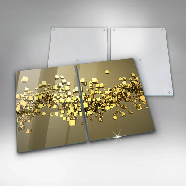 Glass chopping board Abstraction 3D geometry