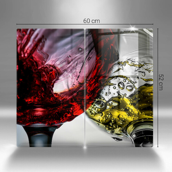 Glass chopping board Wine glasses