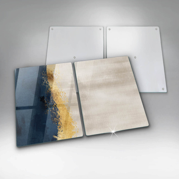 Glass chopping board Abstraction gold