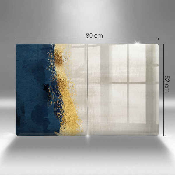 Glass chopping board Abstraction gold