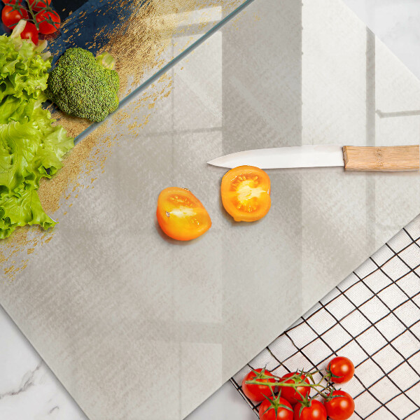 Glass chopping board Abstraction gold