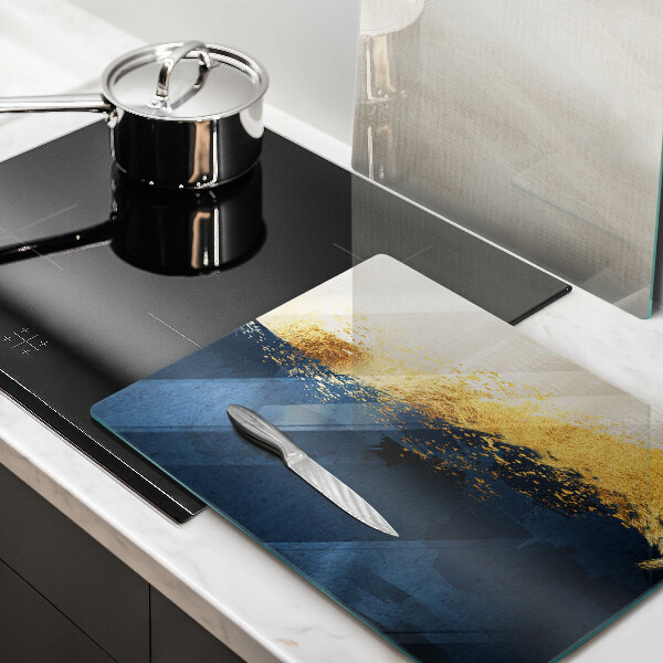 Glass chopping board Abstraction gold