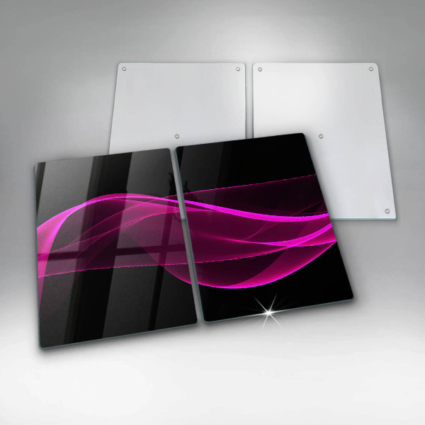 Glass chopping board Pink abstraction