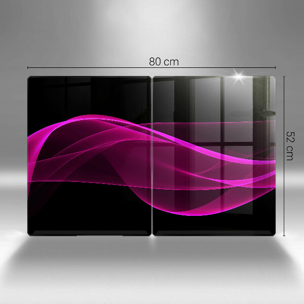 Glass chopping board Pink abstraction