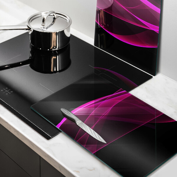 Glass chopping board Pink abstraction