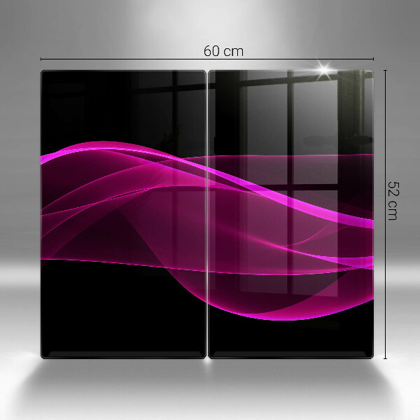 Glass chopping board Pink abstraction