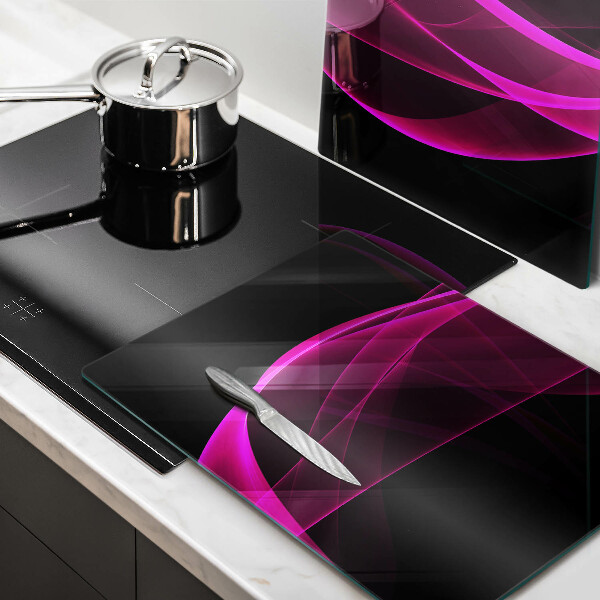 Glass chopping board Pink abstraction