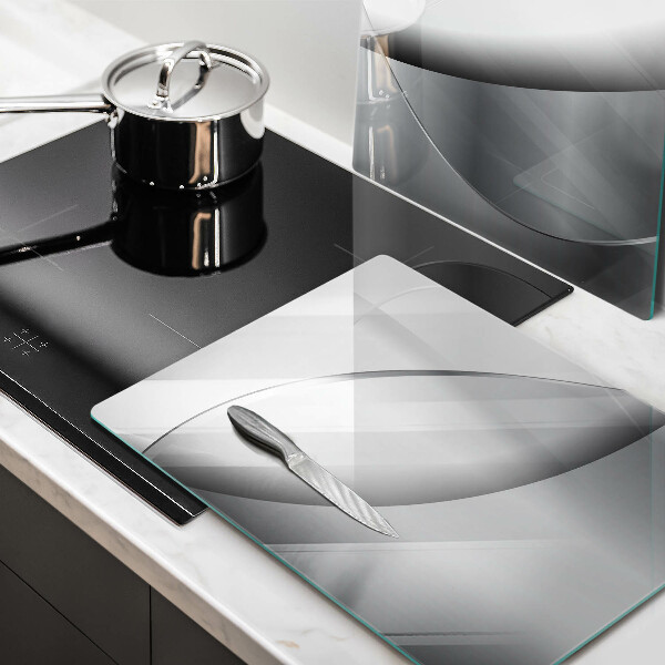 Glass chopping board Abstraction Design lines