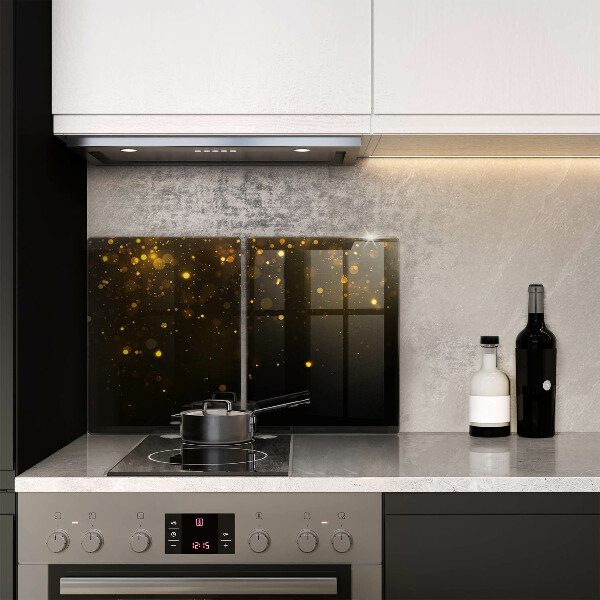 Glass chopping board Golden glitter