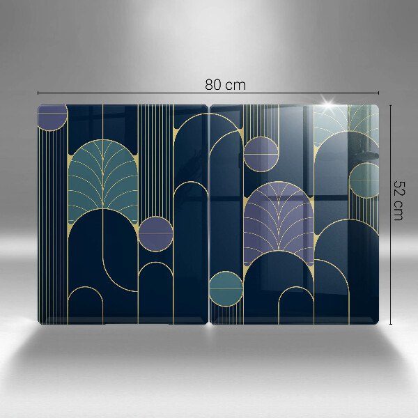 Glass chopping board Abstract motif