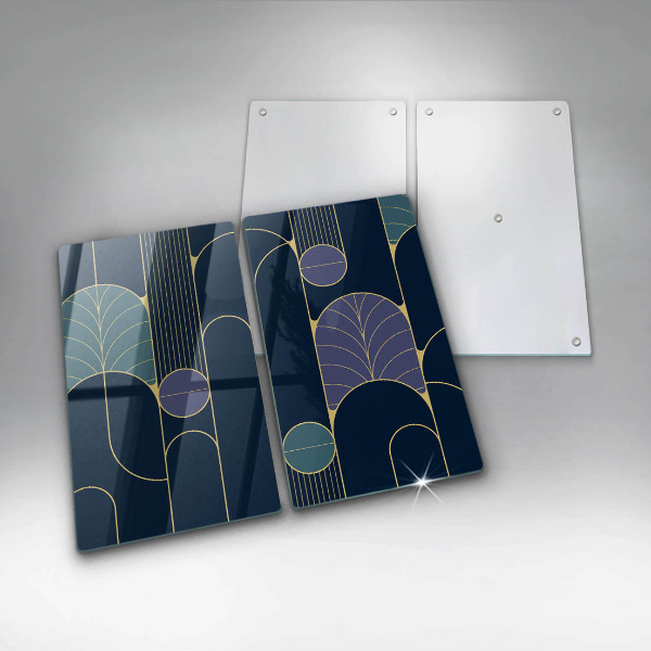 Glass chopping board Abstract motif