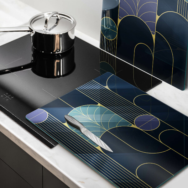Glass chopping board Abstract motif