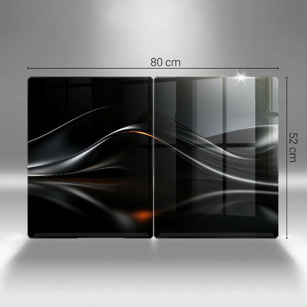 Glass chopping board 3D design abstraction