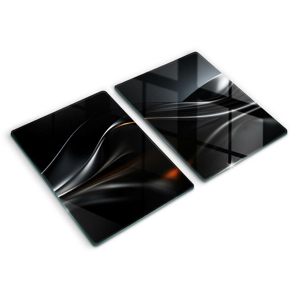 Glass chopping board 3D design abstraction
