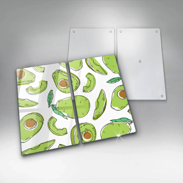 Glass chopping board Avocado and pear