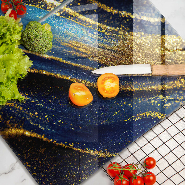 Chopping board Navy blue abstraction