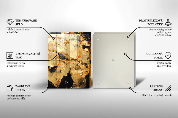 Chopping board Elegant paint texture