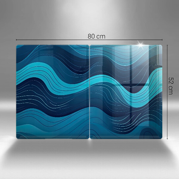 Chopping board Abstract waves