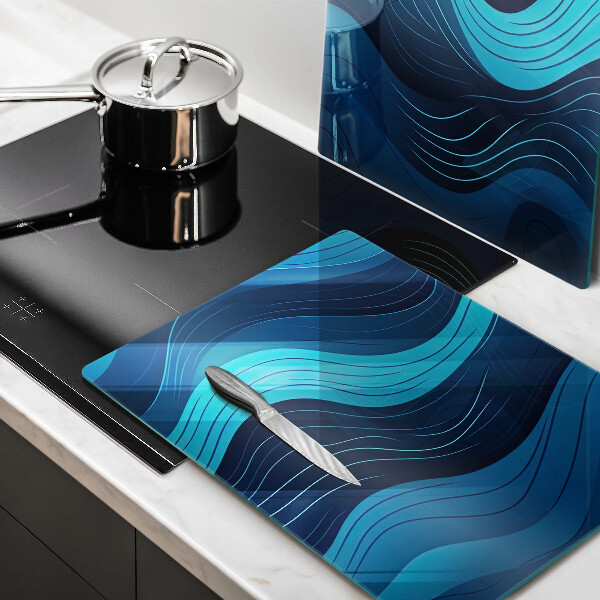 Chopping board Abstract waves