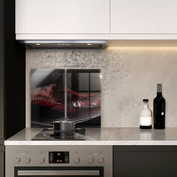 Chopping board Red wine glass